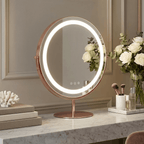 Vanity Face LED Mirror Rose Gold