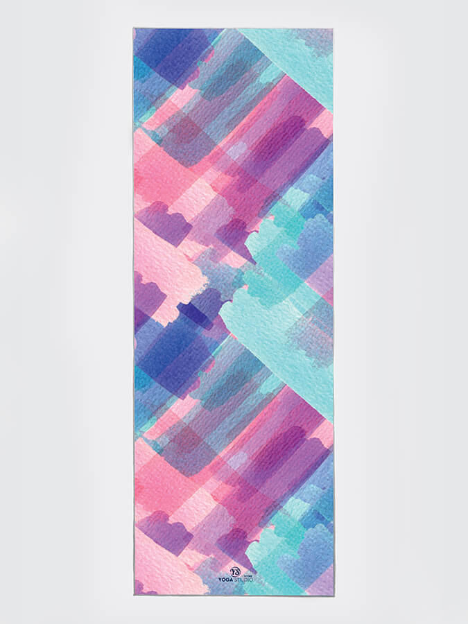 Yoga Studio Designed Yoga Mat Grip Dot Towels Pastel Strokes