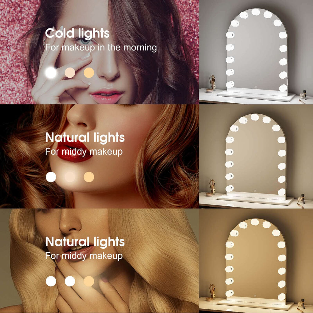Arch Vanity Face LED Mirror 80 x 60cm