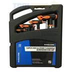 16pc CRV T Handle Hex & Star Screwdriver Set