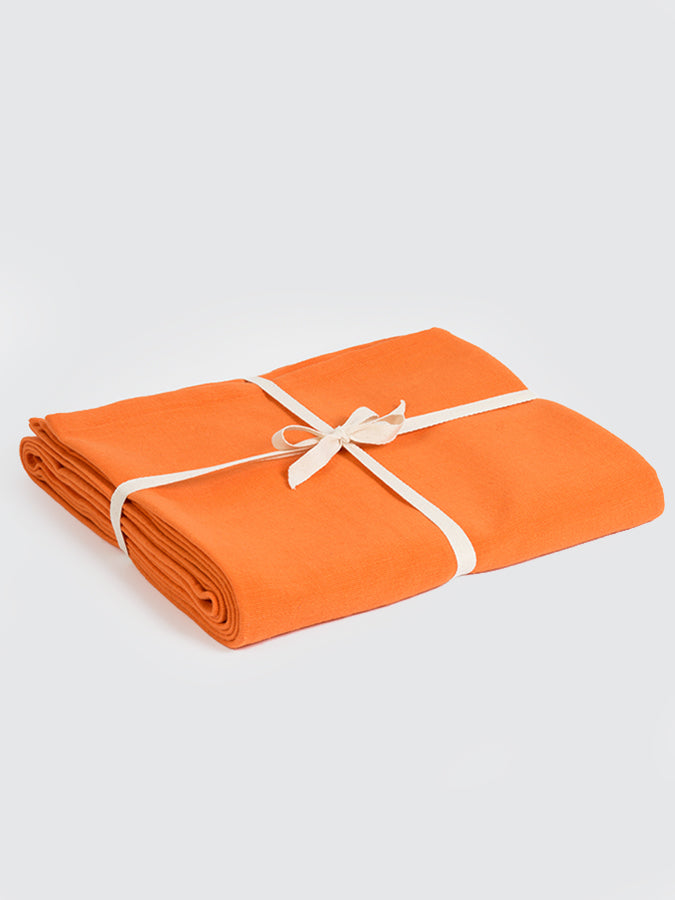 Yoga Studio GOTS Organic Cotton Yoga Blanket Saffron