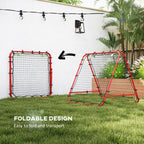 Rebounder Net Football Target Goal with Adjustable Angles