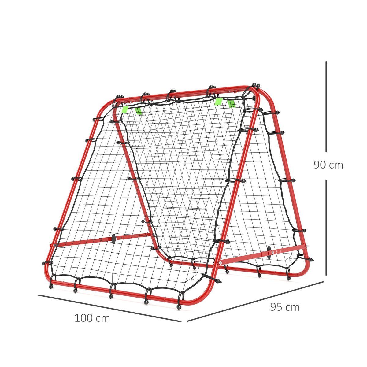 Rebounder Net Football Target Goal with Adjustable Angles