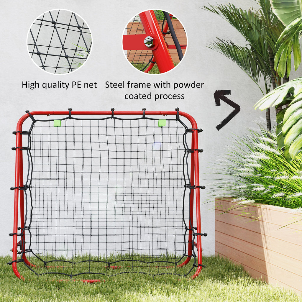Rebounder Net Football Target Goal with Adjustable Angles