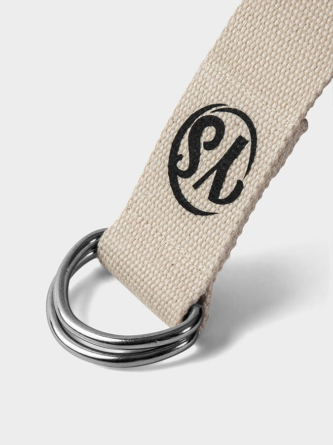 GOTS Organic Cotton D-Ring 2.5m Yoga Belt Strap