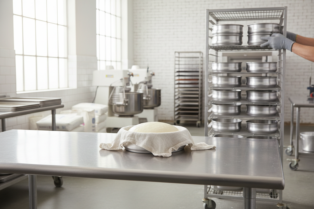 Stackable Aluminium Round Dough Pan 1.4Ltr