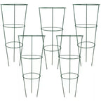 5 Piece Conical Plant Support Trellis Cages for Climbing Plants & Garden Flowers