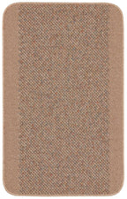 Washable Designer Bordered Beige Rug 57X90 cm