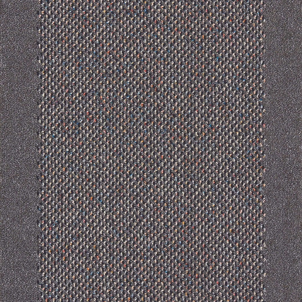 Washable Bordered Dark Grey Rug