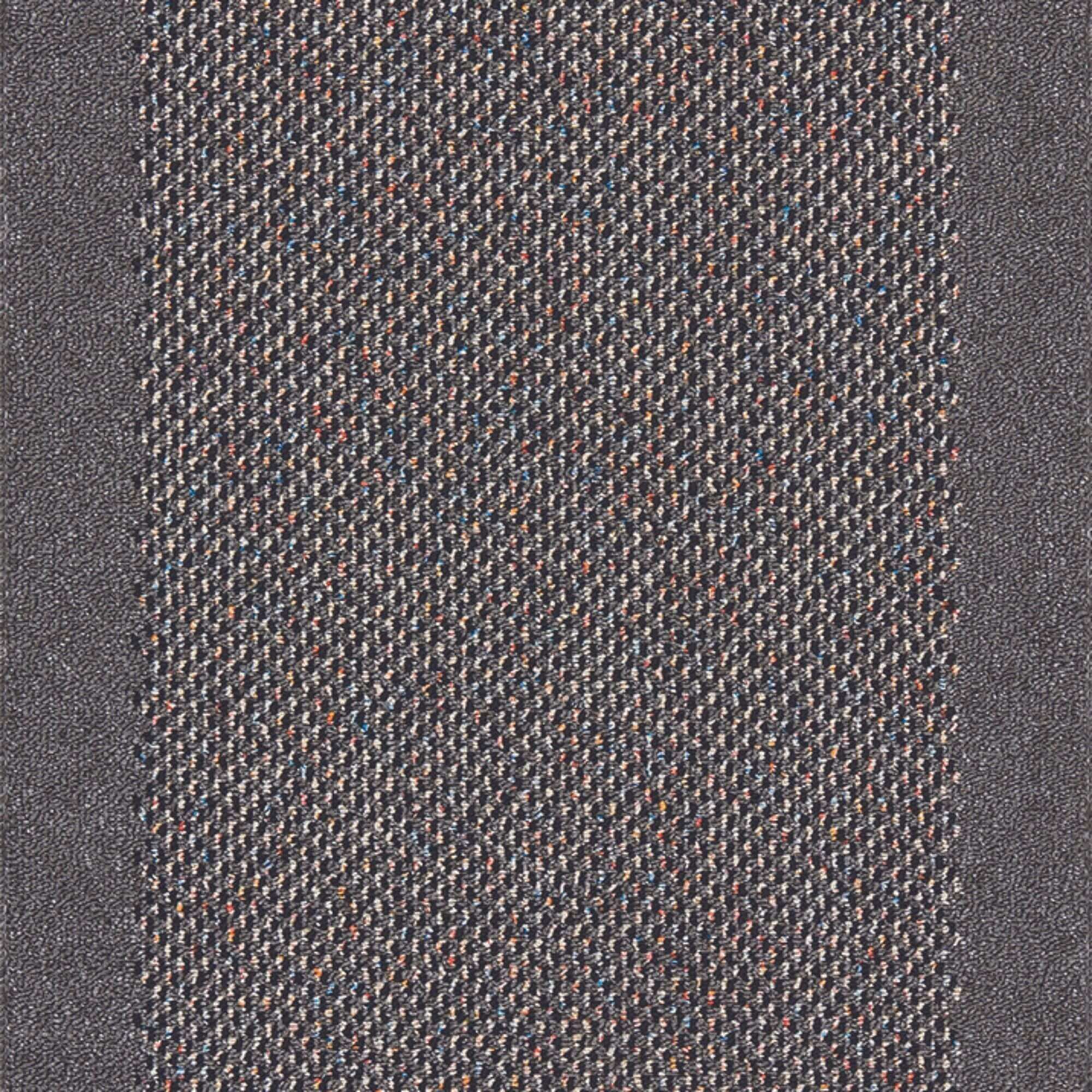Washable Bordered Dark Grey Rug