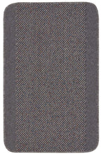 Washable Bordered Dark Grey Rug