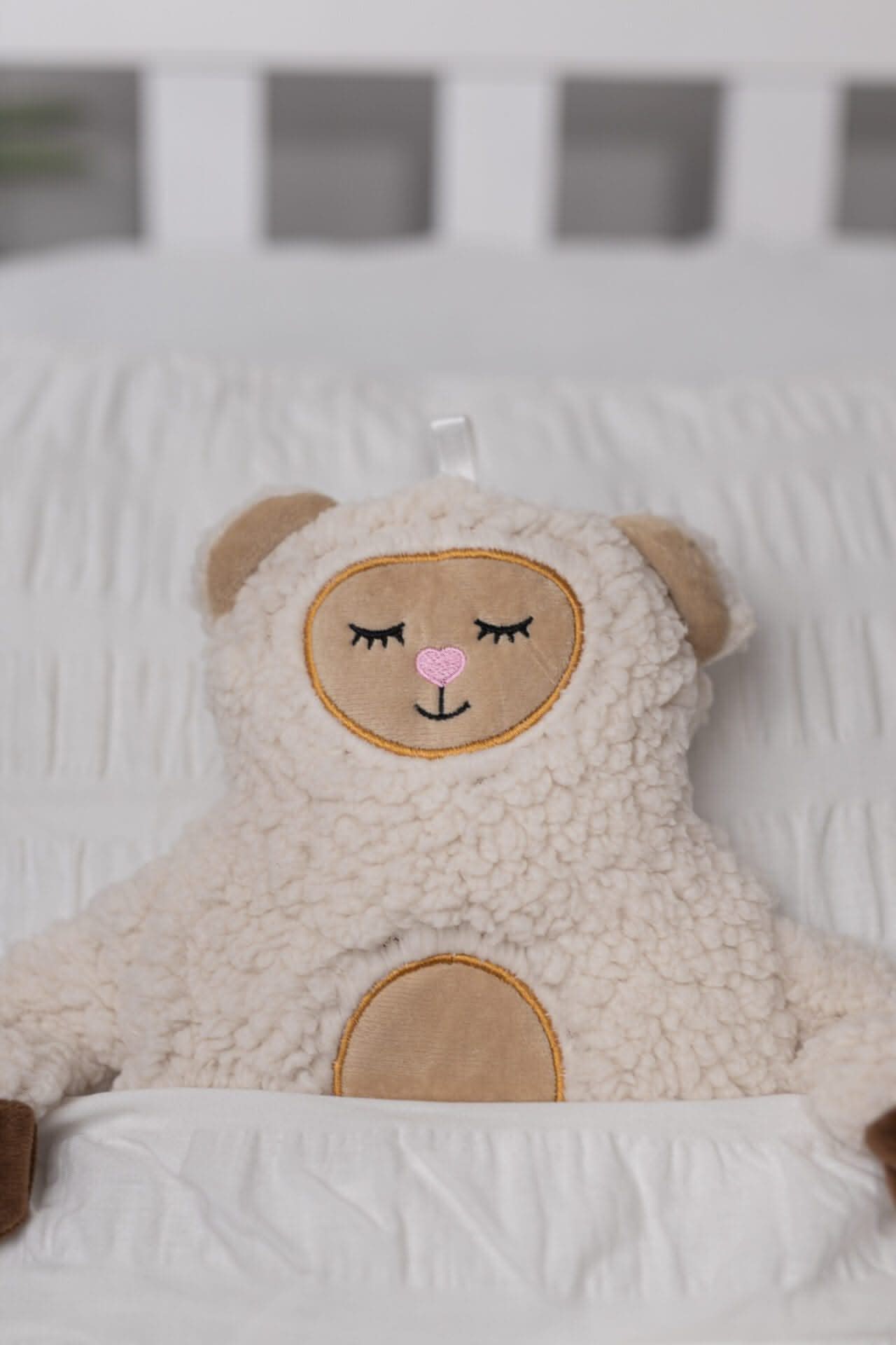 1L Sheep Hot Water Bottle with Soft Plush Cover 40cm