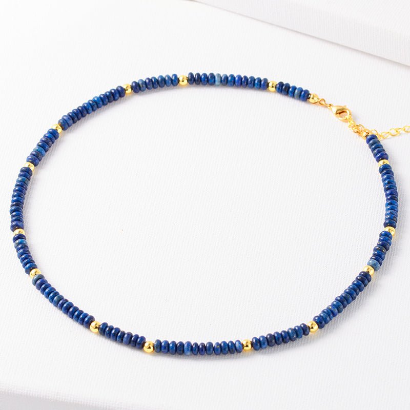 Crystal Natural Stone Beaded Necklace & Bracelet Set – 15+ Styles G Lapis Lazuli Necklace