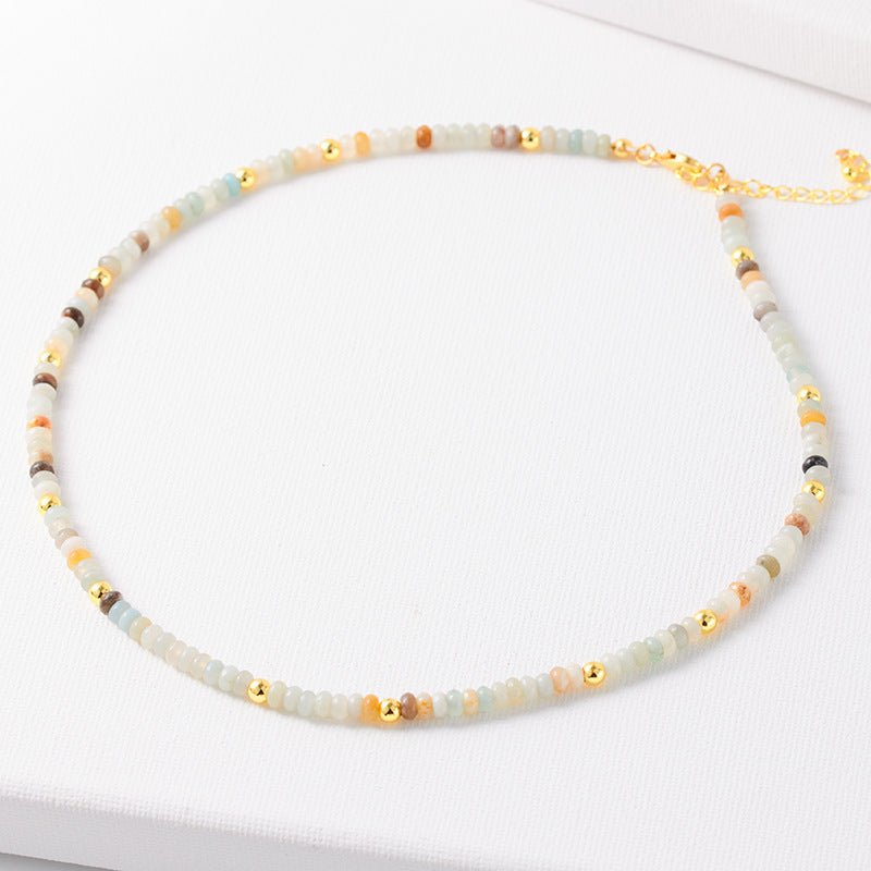 Crystal Natural Stone Beaded Necklace & Bracelet Set – 15+ Styles D Amazon Stone Necklace