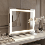 Crystal Vanity Face LED Mirror 80x60cm