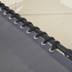 Two Grey Outdoor Folding Sun Loungers