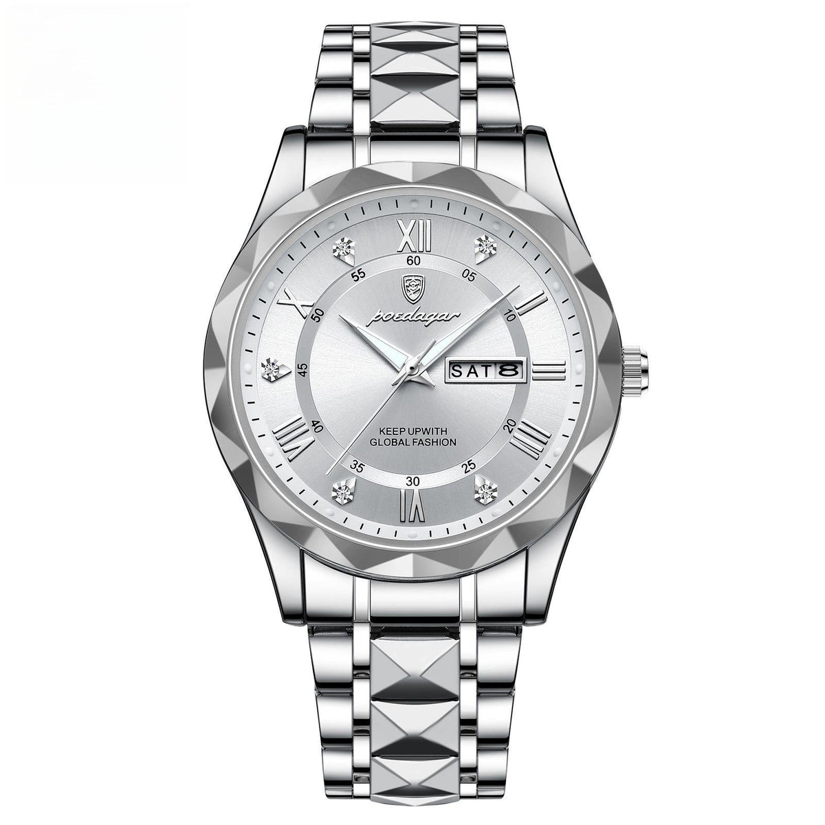 Waterproof Double Calendar Luminous Quartz Watch