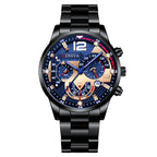 2Pcs Men’s Steel Strip Quartz Watch Set
