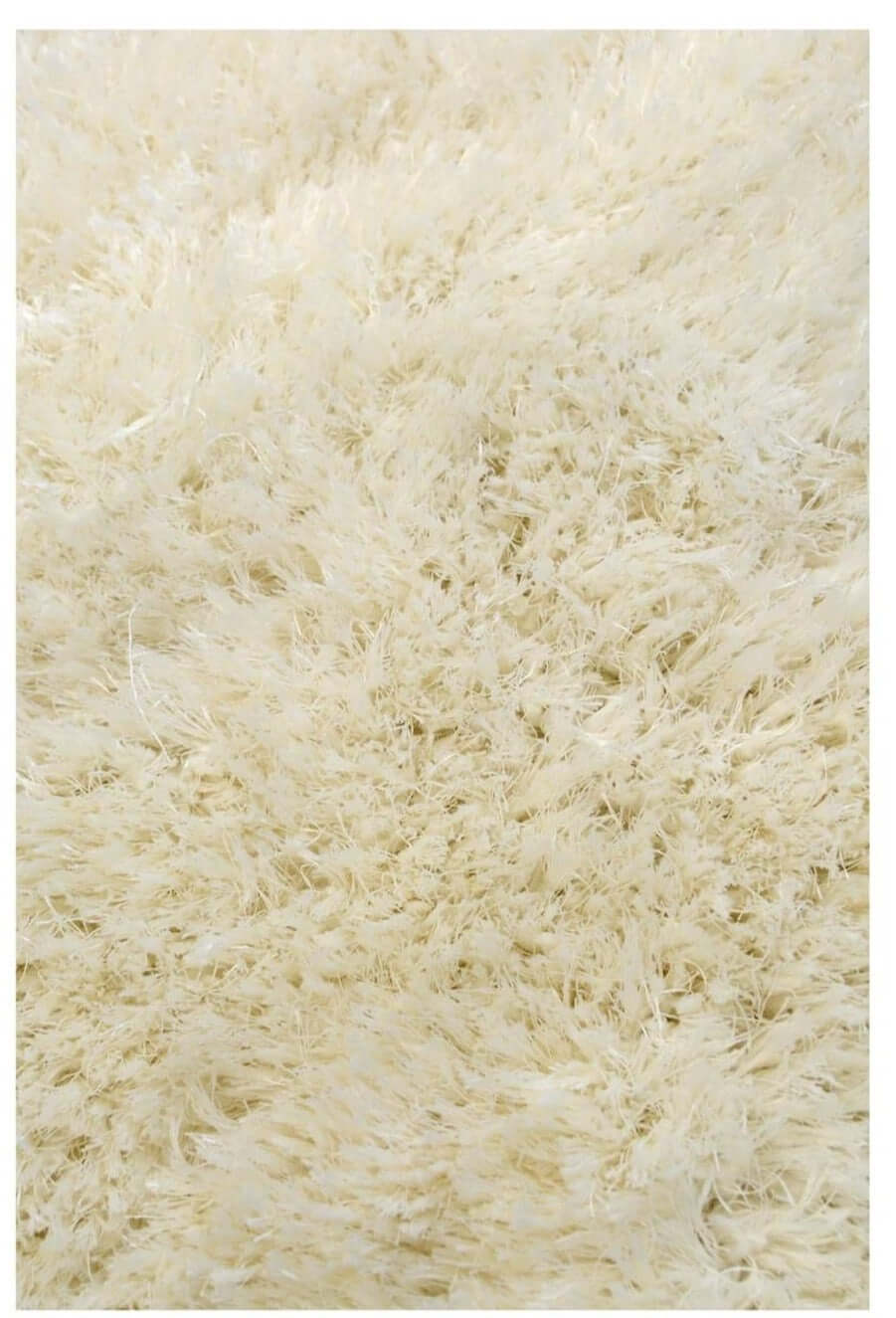 Soft Washable Ivory Shaggy Rug