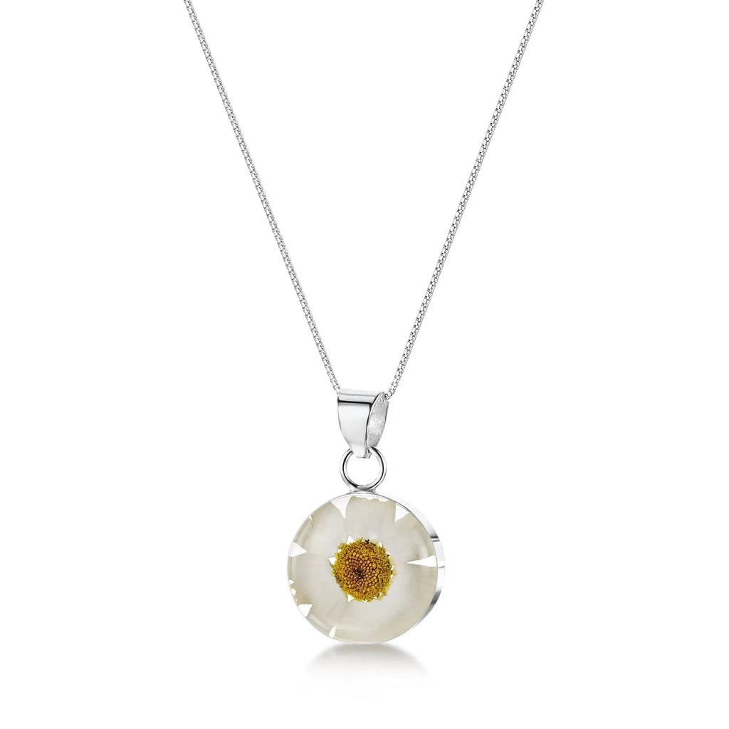Daisy Round Pendant Necklace Long: 24-26 inch (609-660mm)