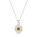 Daisy Round Pendant Necklace Long: 24-26 inch (609-660mm)