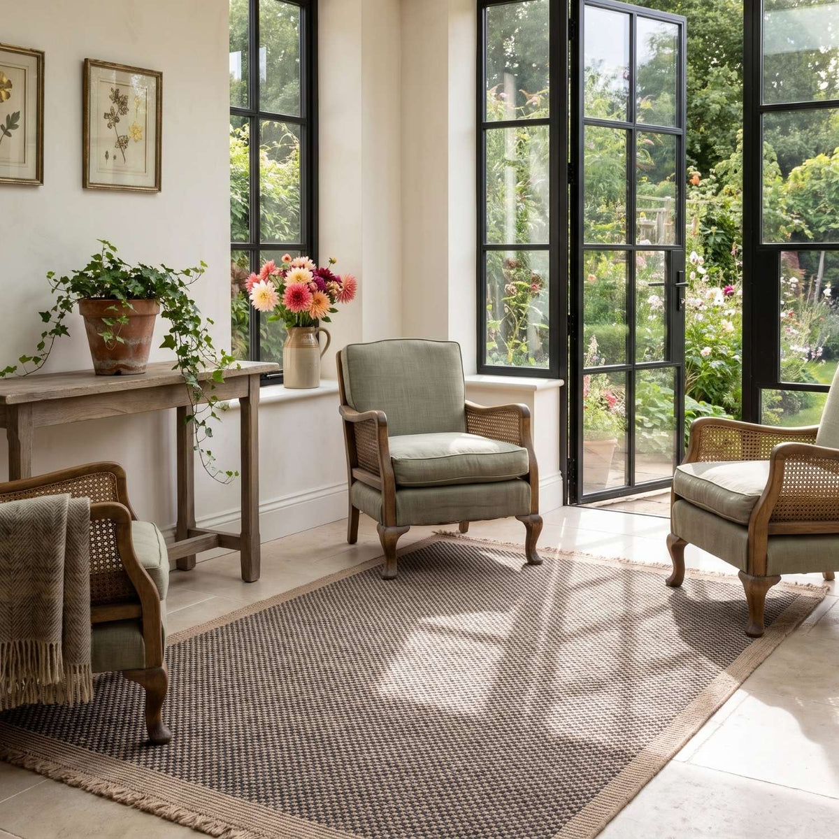 Nature Outdoor Rug Dark Grey