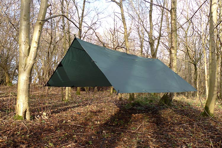 DD 3.5 x 3.5 Olive or Forest Green Tarp