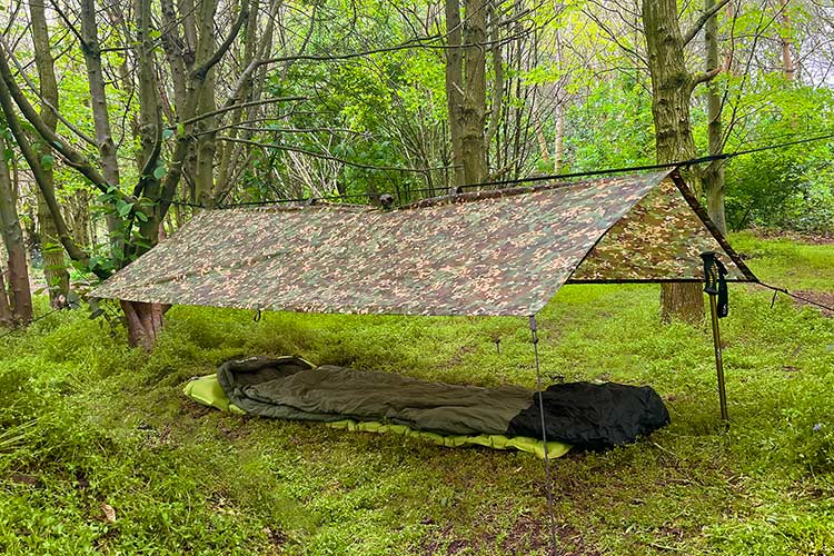 DD Hammocks Poncho Tarp - Multi Camo