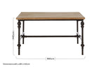 Natural Wooden Washed Finish Square Coffee Table