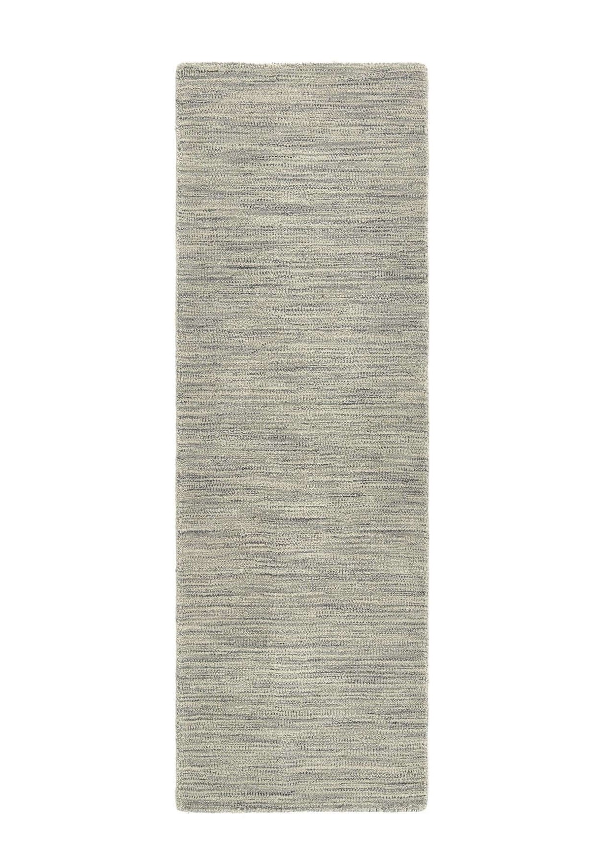 Fine Stripes Silver Grey Wool Rug 80X150 cm