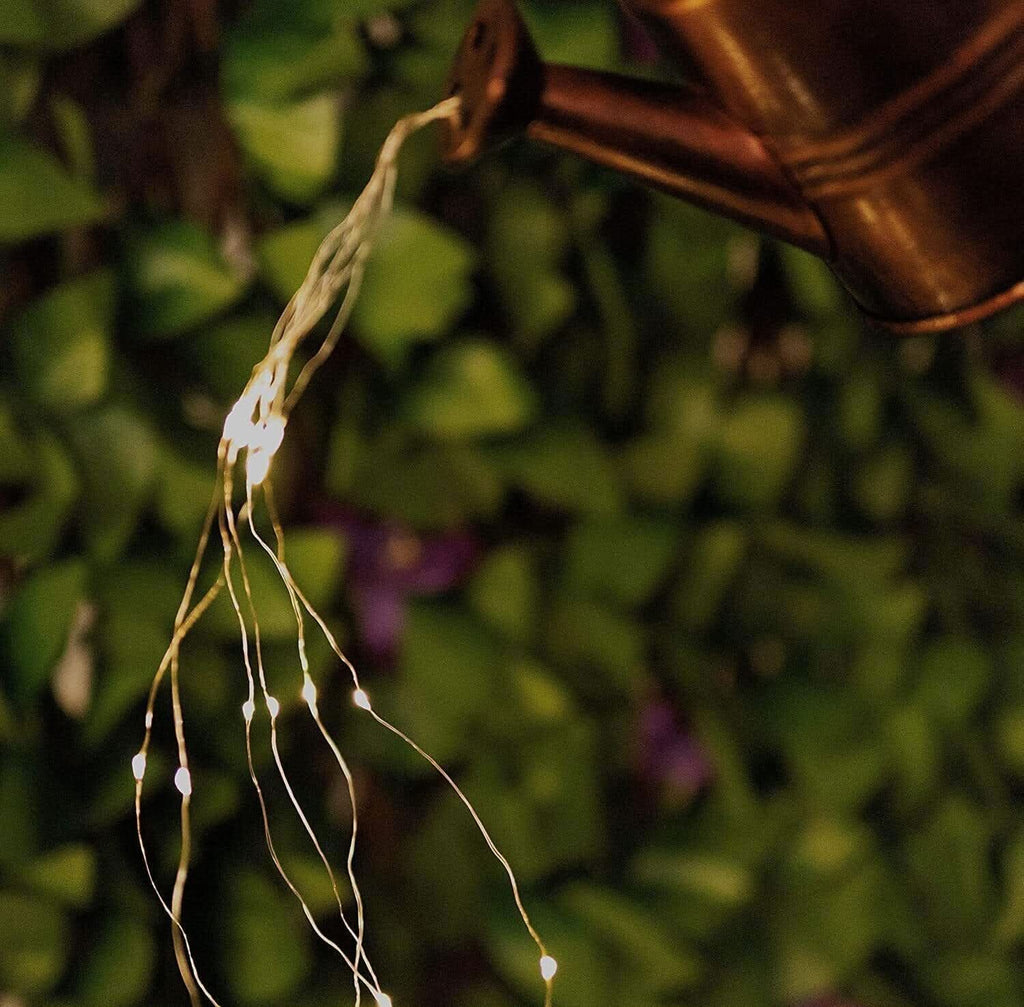 Cascading Solar Watering Can Lights 82cm LED Garden Ornament