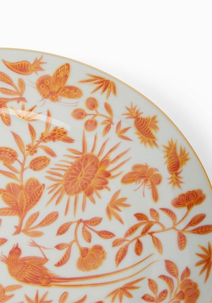 Sacred Bird and Butterfly Mottahedeh Archival Revival Dessert Plates - Set of 4