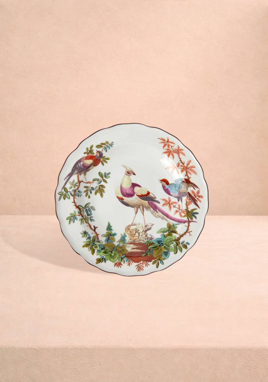 Chelsea Bird Side/Pudding Plates - Set of 4