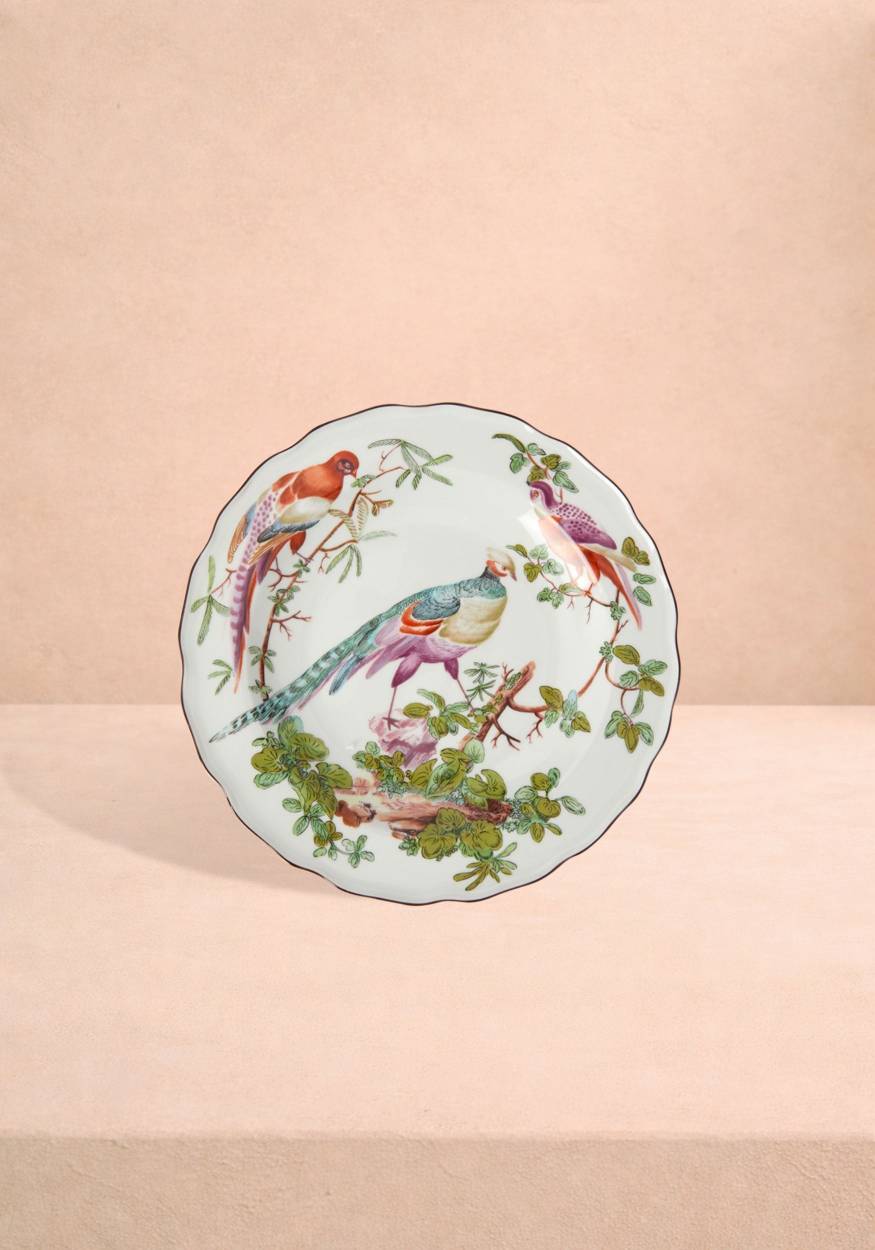 Chelsea Bird Side/Pudding Plates - Set of 4