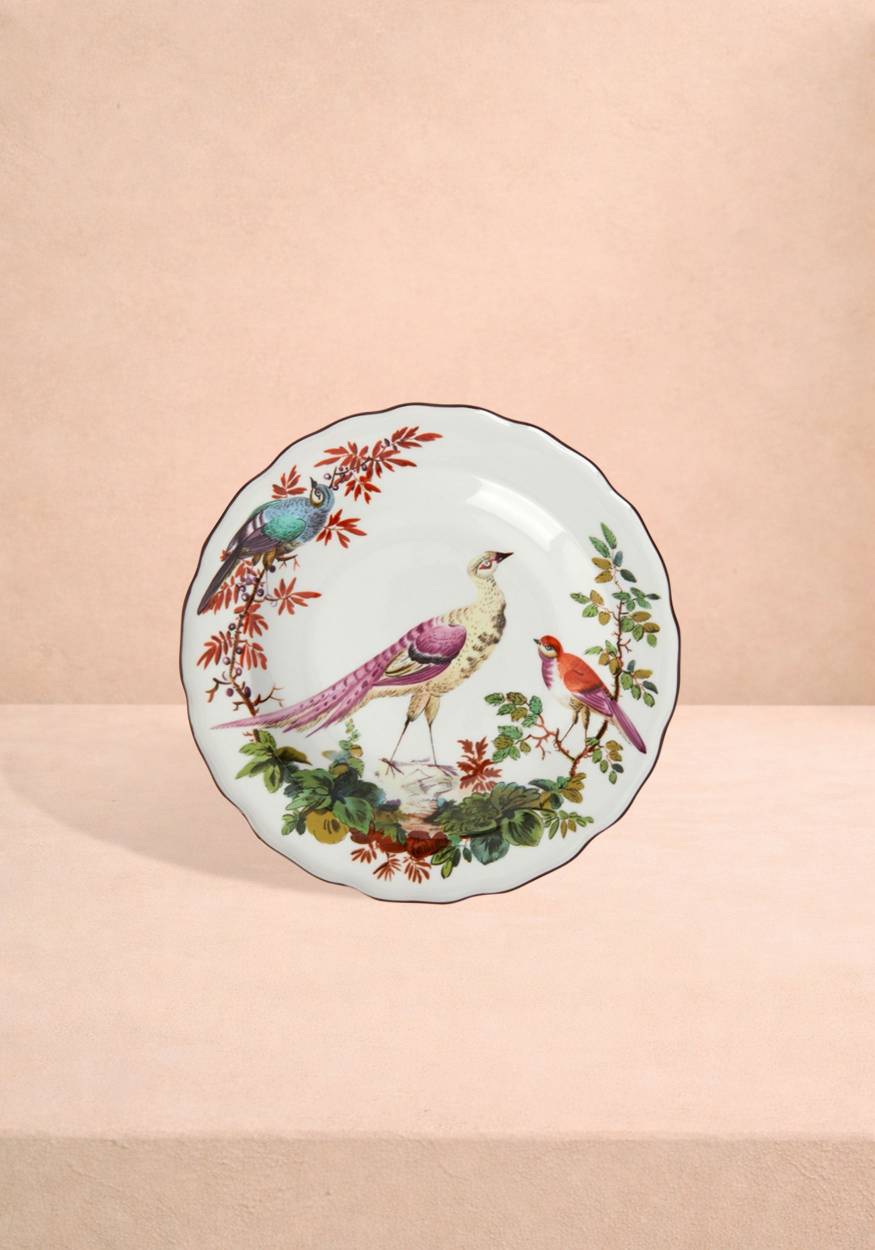 Chelsea Bird Side/Pudding Plates - Set of 4