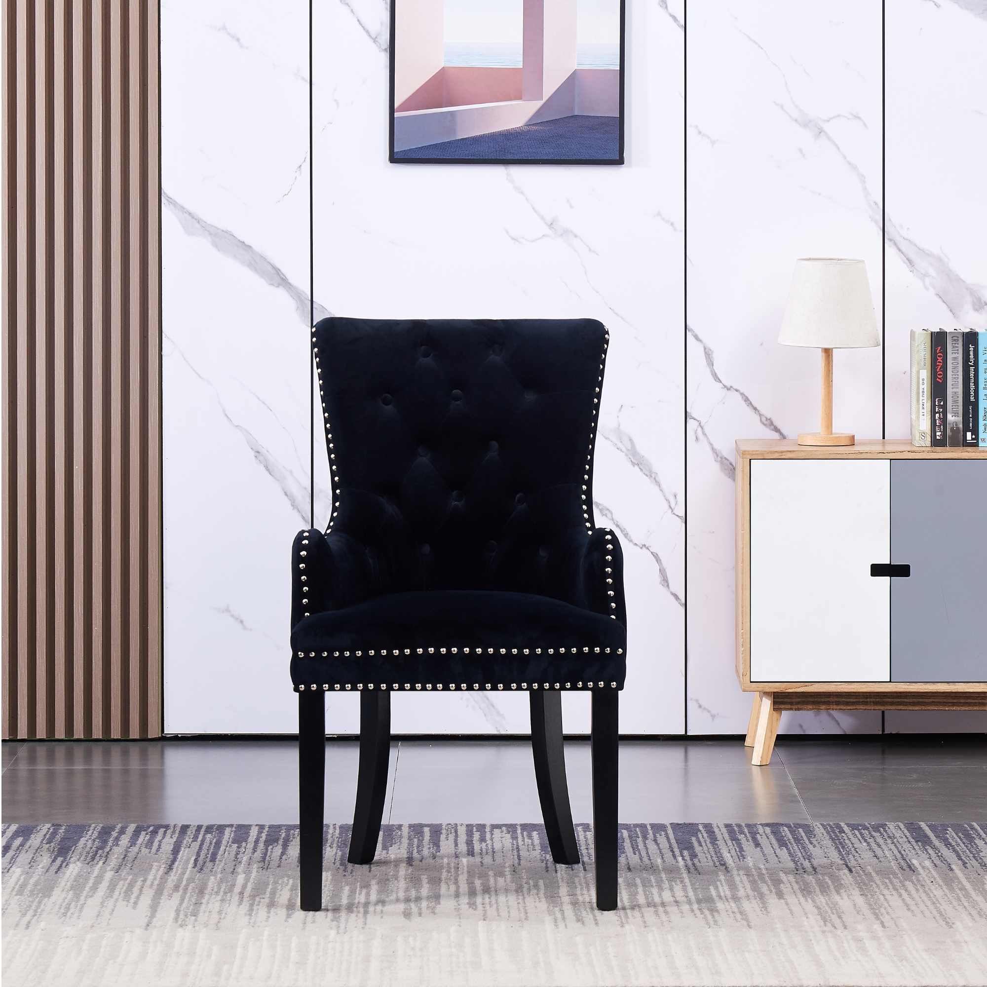 LUX Velvet Dining Chair (with armrests)