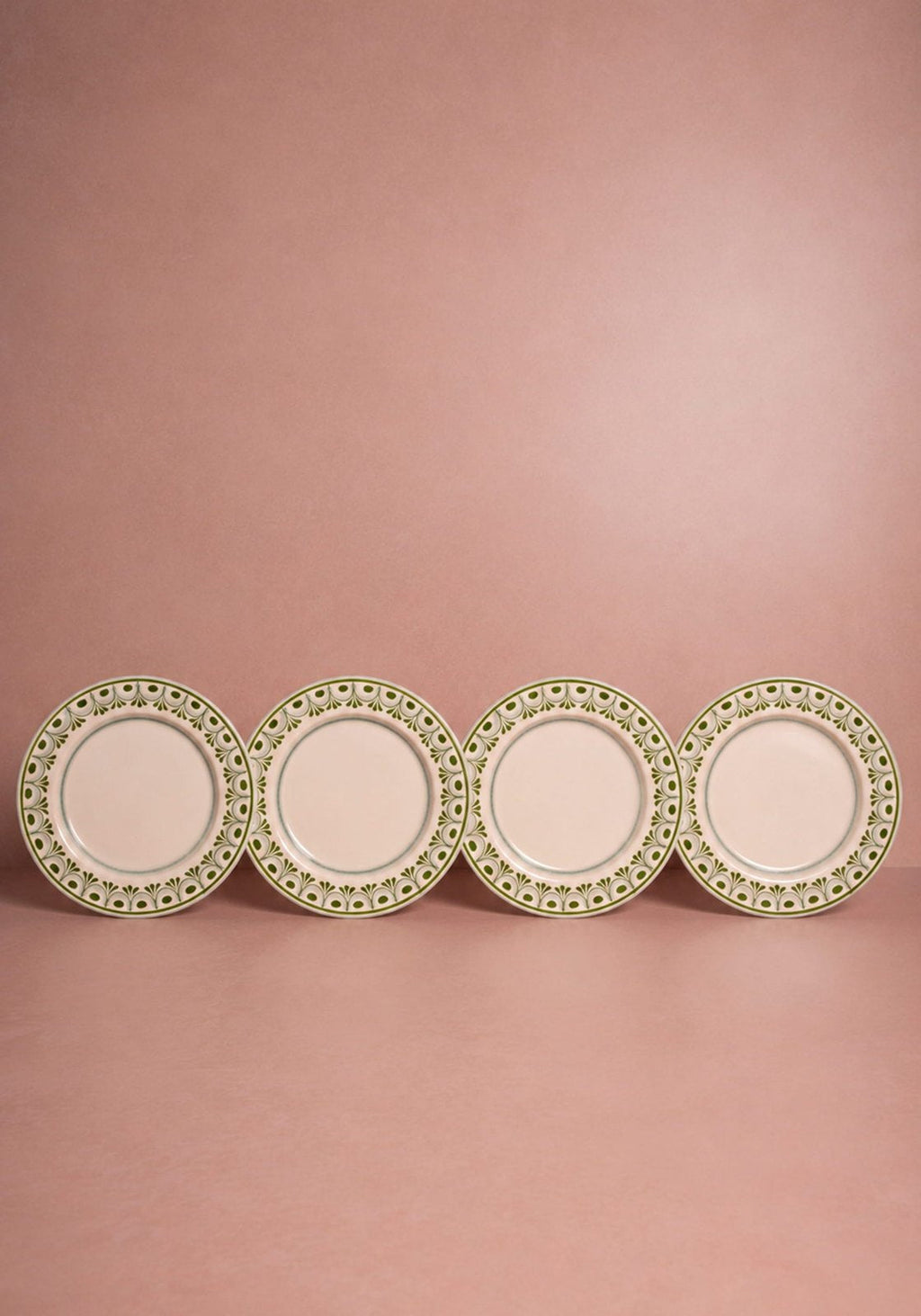 Cordelia Dinner Plate, Green Set of 4