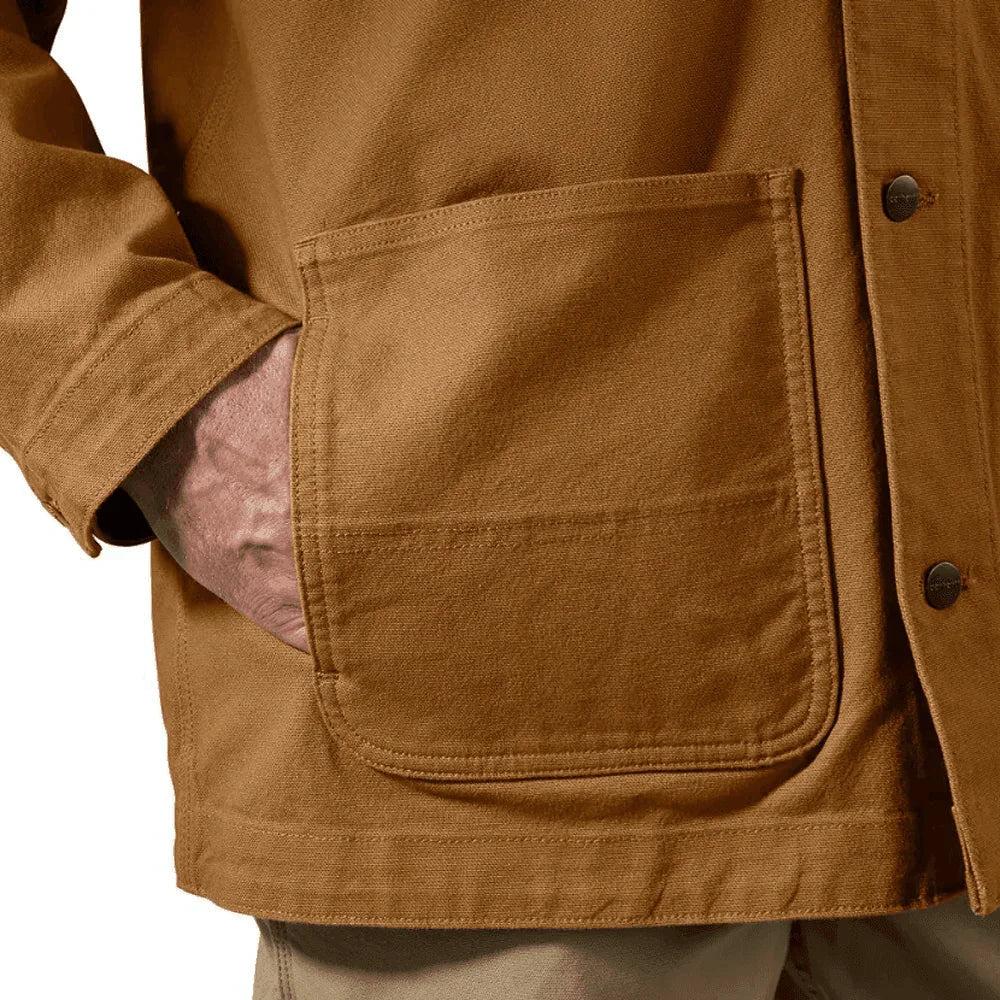 Carhartt 106675 Loose Fit Firm Duck Blanket-Lined Chore Coat