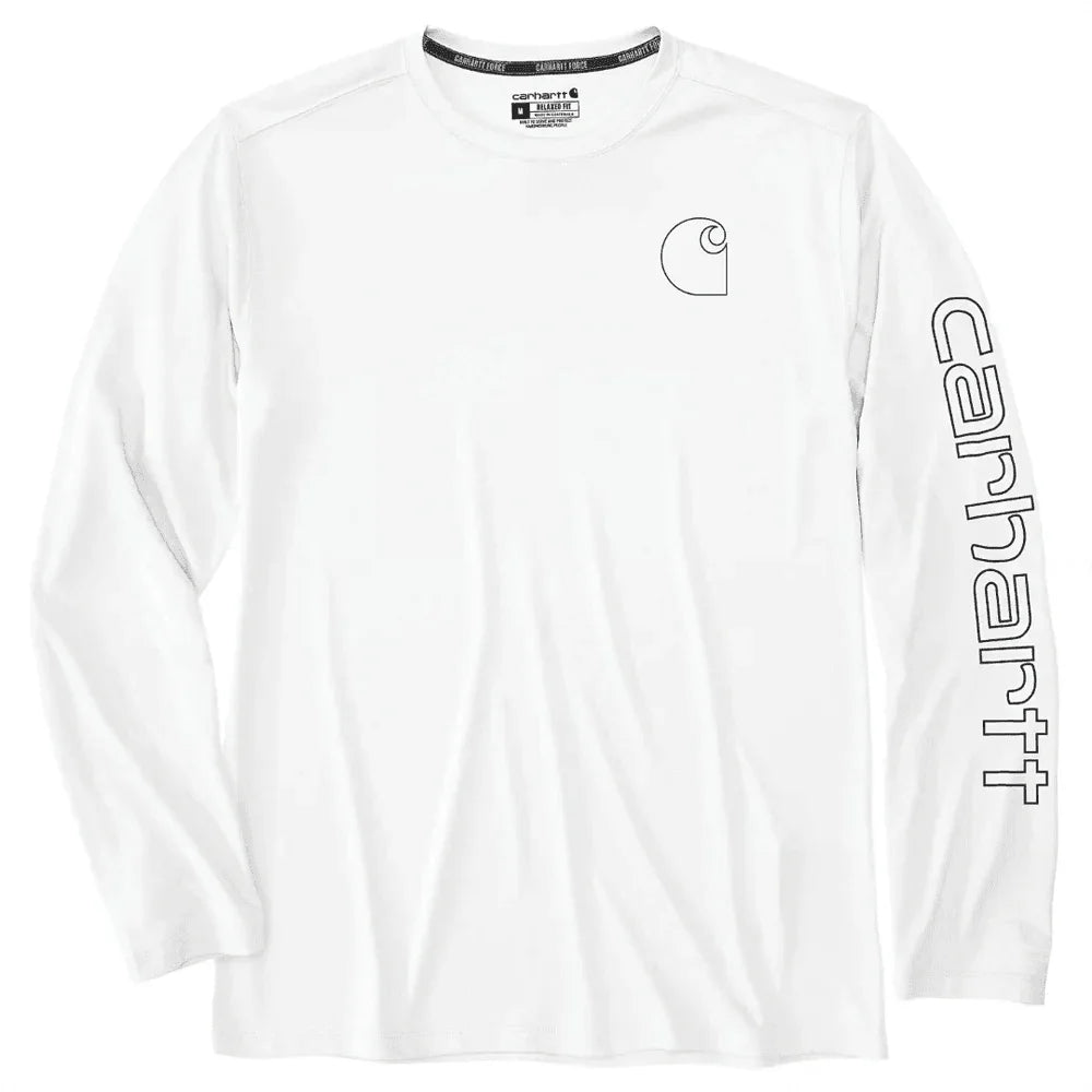 Carhartt 107202 Force Sun Defender Lightweight Long-Sleeve Logo Graphic T-Shirt