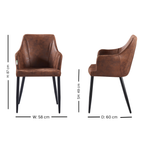 LUX faux leather chair