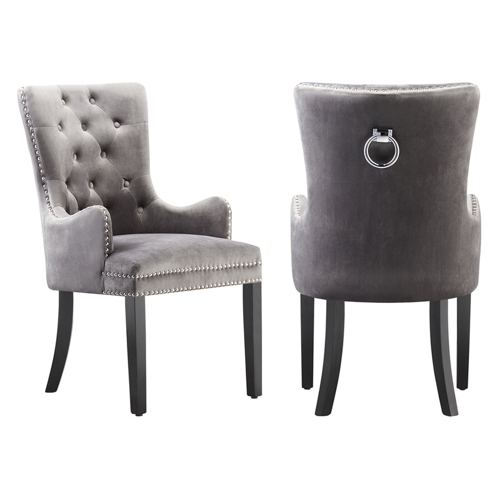 LUX Velvet Dining Chair (with armrests)