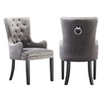 LUX Velvet Dining Chair (with armrests)