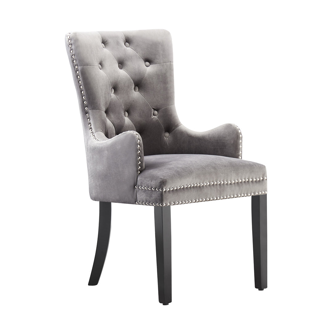 LUX Velvet Dining Chair (with armrests)