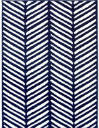 Maestro Herringbone Blue Rug