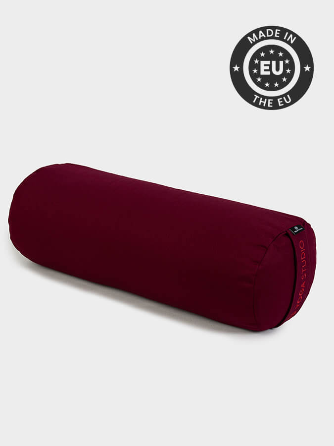 Yoga Studio Organic Buckwheat Yoga Bolster – Meditation & Restorative Support Raspberry