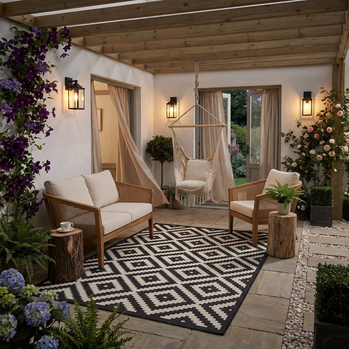 Ecology Outdoor Rug Black