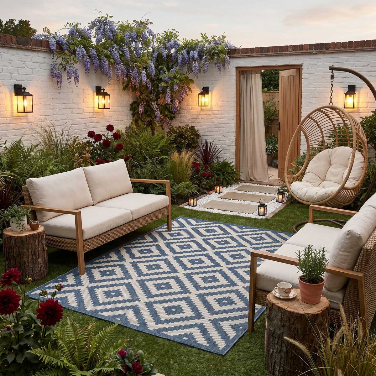 Ecology Outdoor Rug Blue