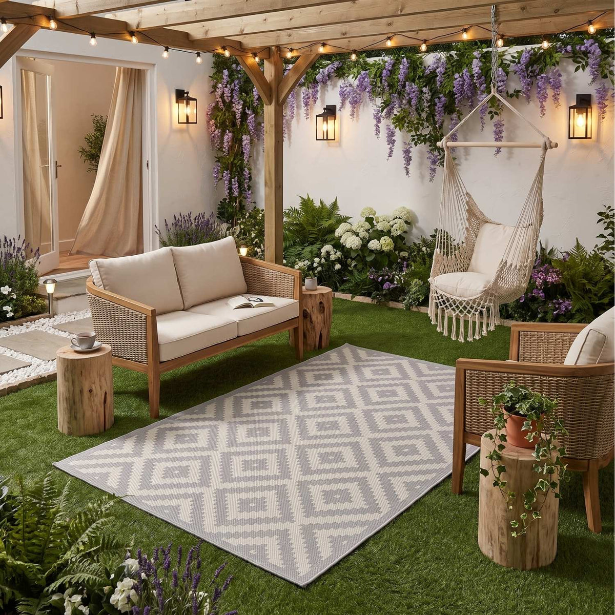 Ecology Outdoor Rug Grey