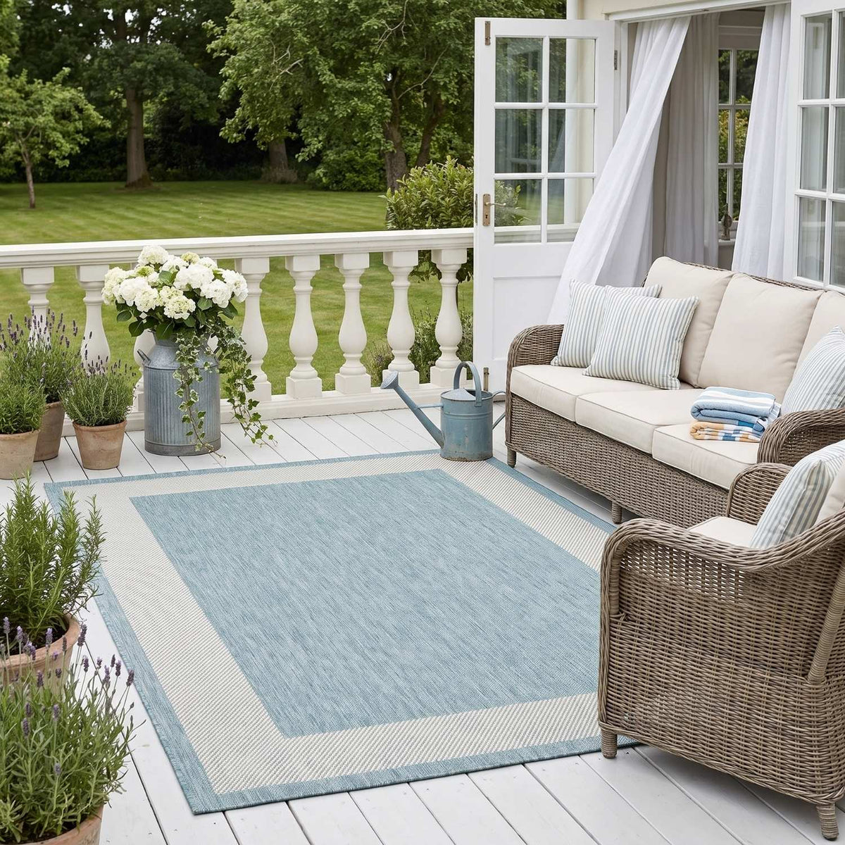 Ecology Outdoor Rug Aqua