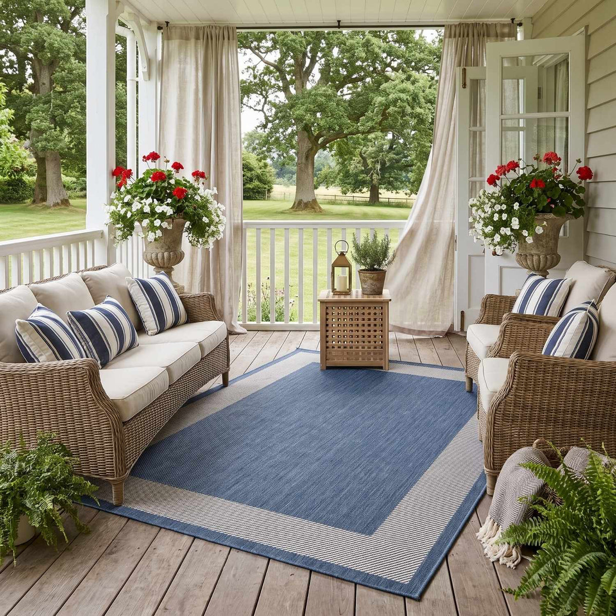 Ecology Outdoor Rug Blue